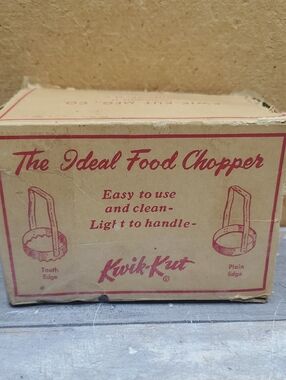 Kwik-Kut The Ideal Food Chopper